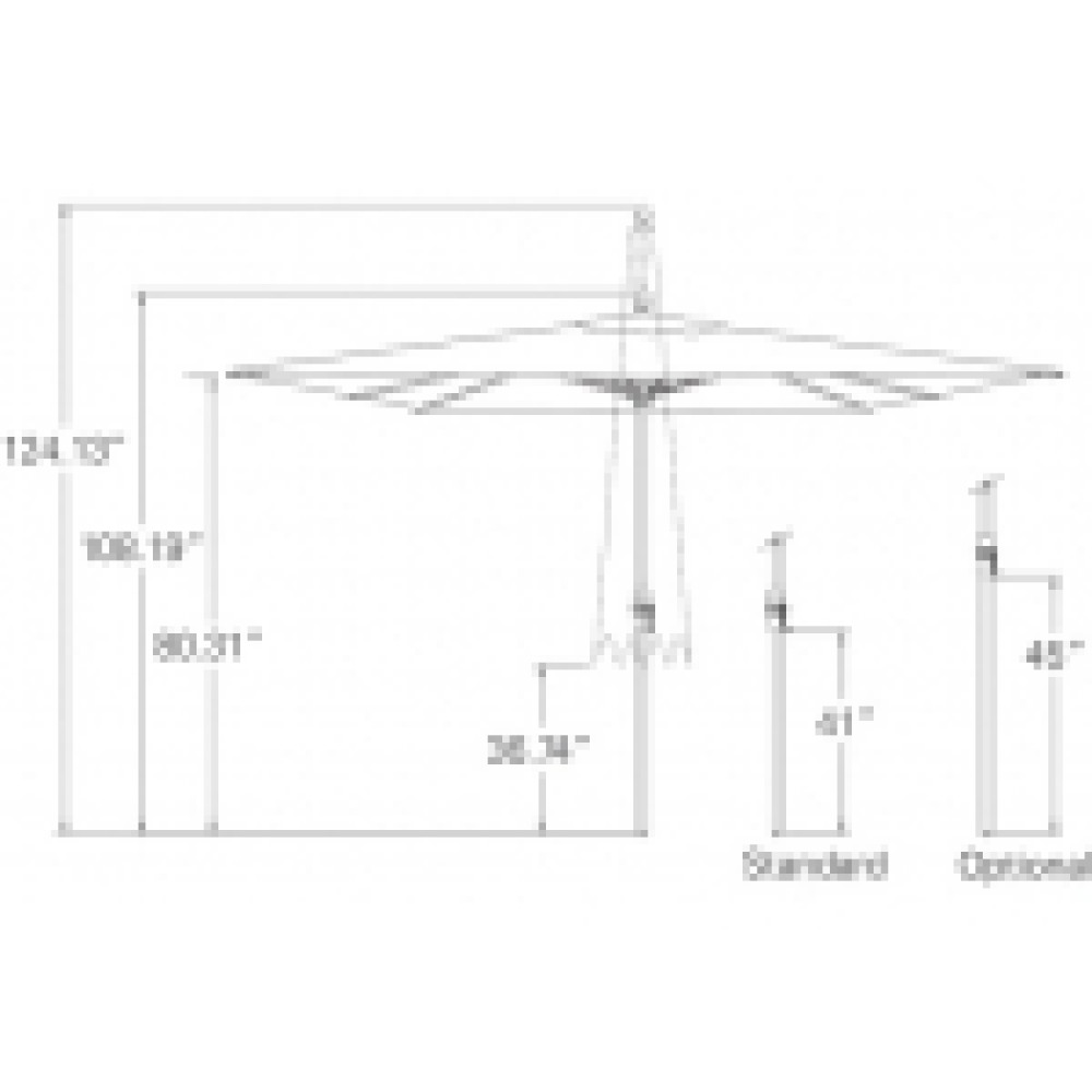 10 x 13' Treasure Garden EZ Track Umbrella Replacement Canopy